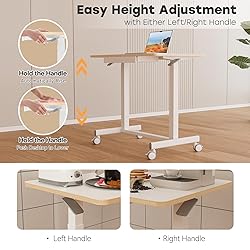 JOY worker Mobile Standing Desk, 35In Small