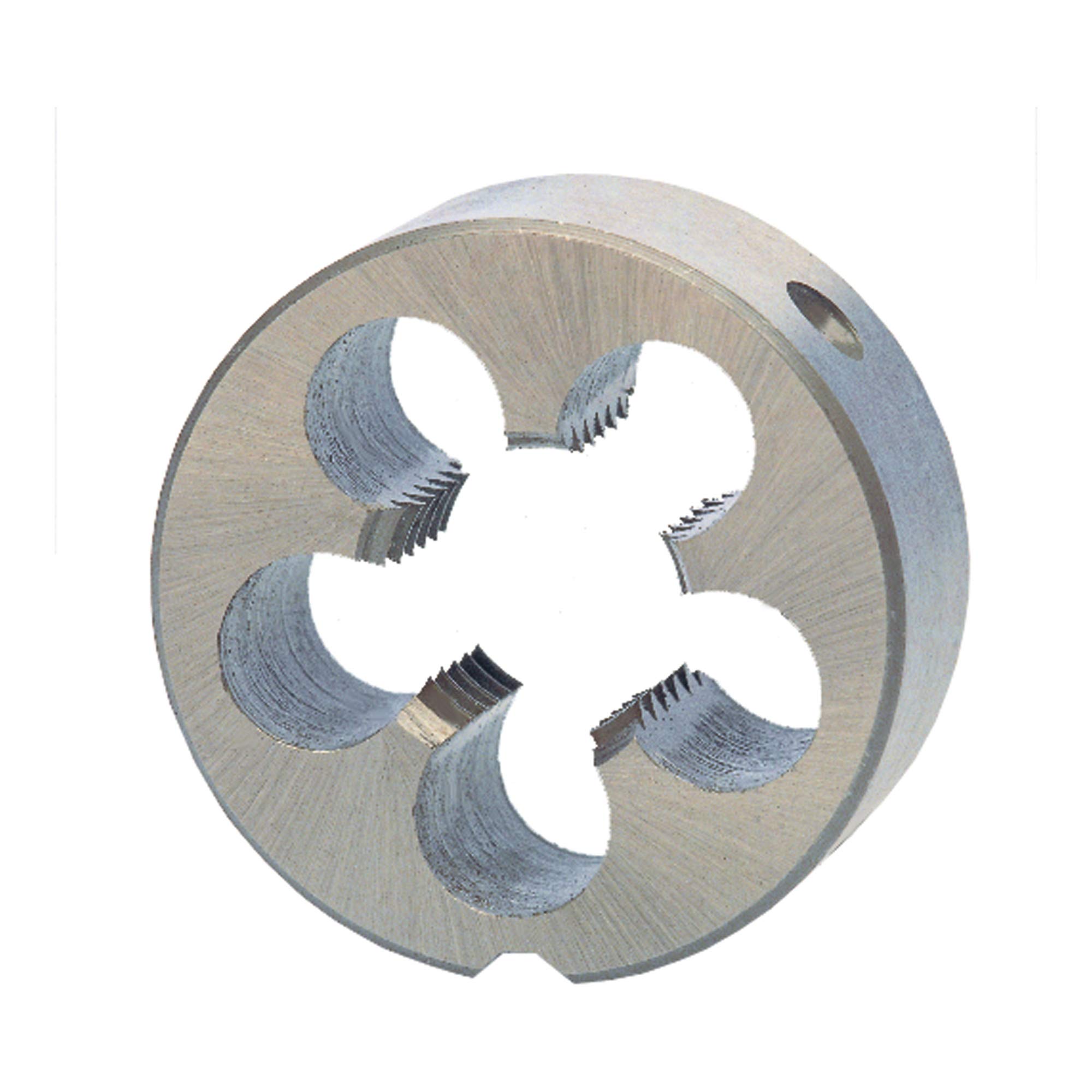 Ruko HSS Round Die, UNF, DIN EN 22568, Ground, Bright Finish, Nr. 5 Nominal Thread Size, R240050UNF