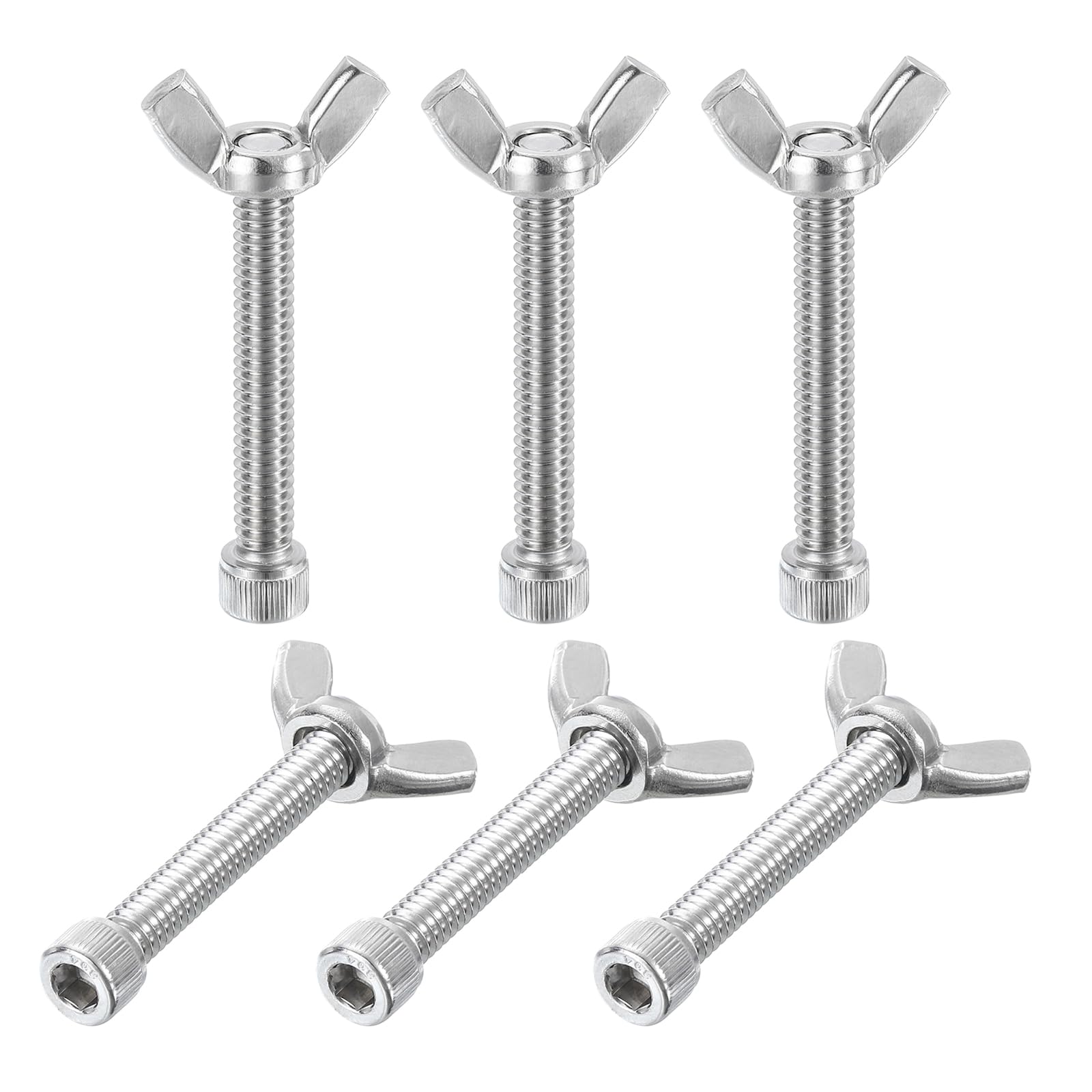 PATIKIL 1-3/4" Bat Pins, 6 Sets 304 Stainless Steel Pottery Pins Fits Any Standard Throwing Wheel Head Ceramic Bat, Pottery System Replacement Pins Tool for Pottery Construction Furniture