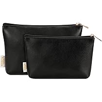 Amazon.com : HRX Package Soft Faux Leather Cosmetic Bag, 2pcs