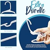 Utopia Home Plastic Kids Hangers for Clothes Pack of 40 White Slim view 5
