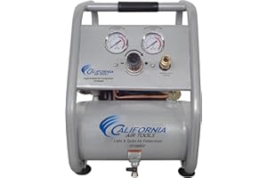 California Air Tools CAT-1P1060SP Light & Quiet Portable Air Compressor, Lightweight, Ultra Quiet, Oil-Free, 1 Gallon Steel T