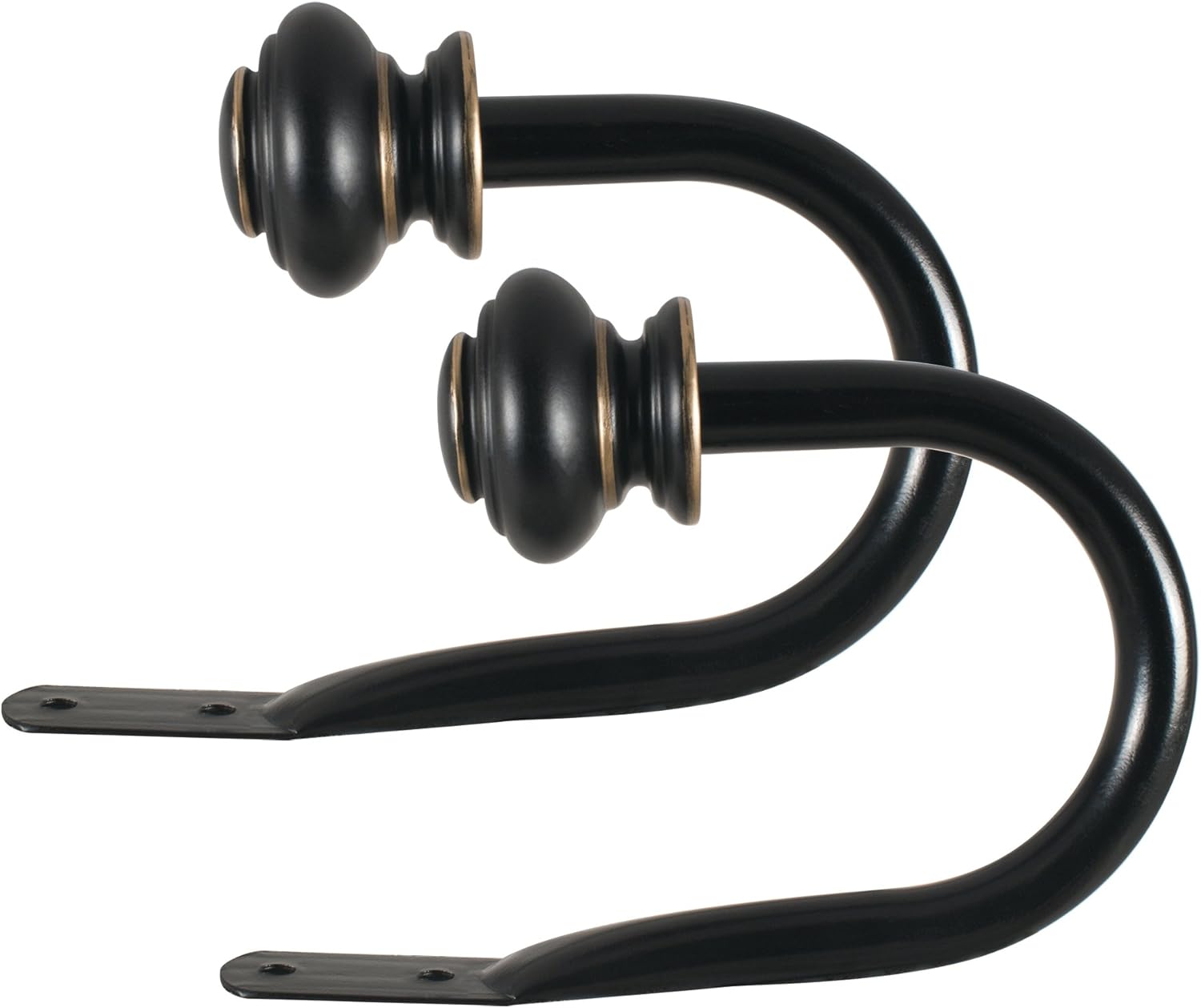 Decopolitan Urn Holdback Pair, Antique Black