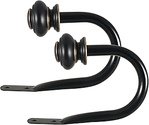 Decopolitan Urn Holdback Pair, Antique Black