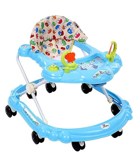 Nagar International Baby Walker Blue with New and Attractive Toys 6+ Months Baby