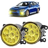 Fog Lights 3.5 inch OEM 19606300 For SUBARU WRX 2015-2021 Front Bumper Fog Light Lamps Left Right Driver&Passenger Assemblies Fog Light Beam,3500K Golden Yellow Beam,Super Bright. 2-Pack.