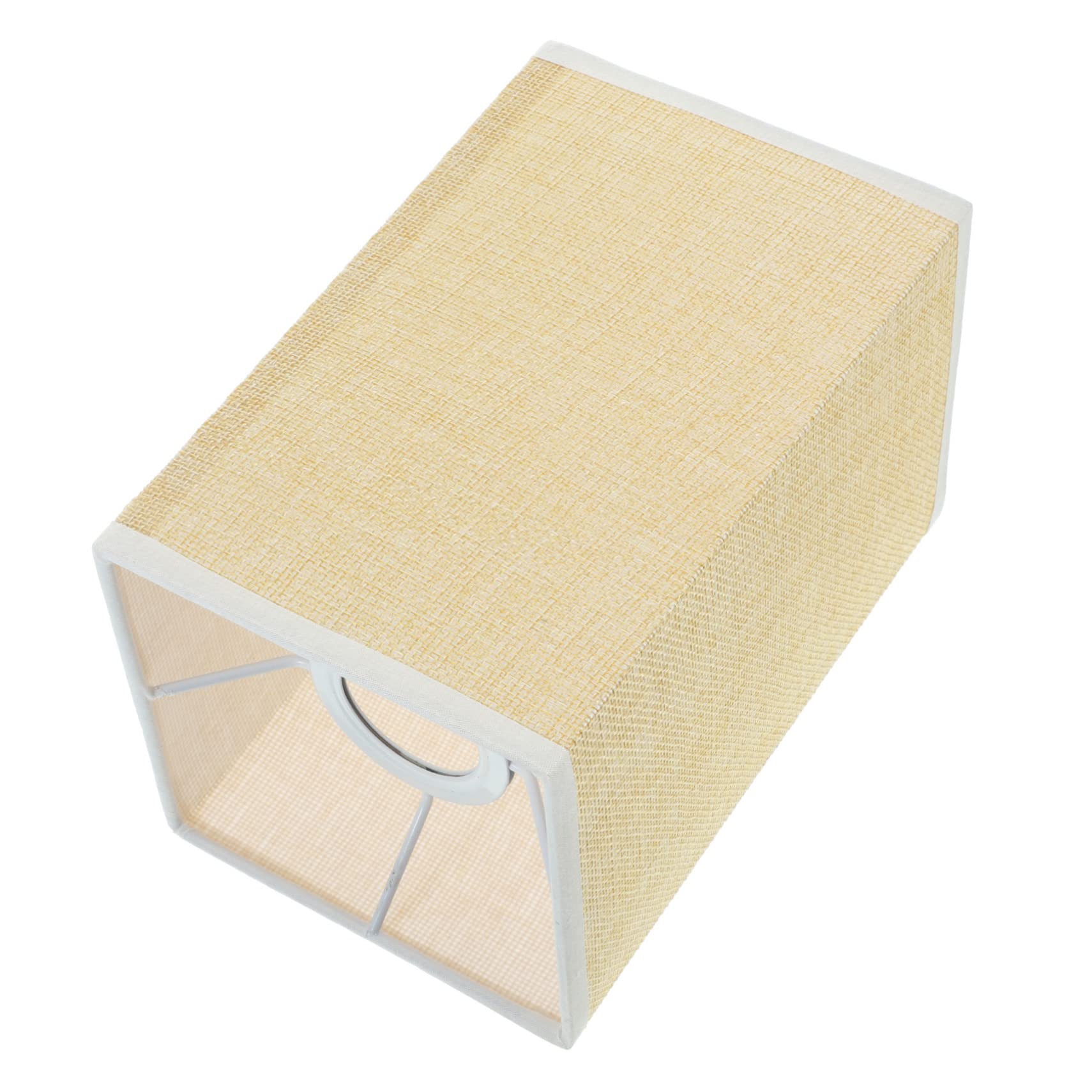 KONTONTY Stylish Square Linen Lampshade for Table and Floor Lamps Elegant Light Shade for Bedroom and Living Room Decor