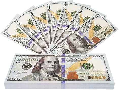 RUVINCE Play Money for Kids Prop Money 