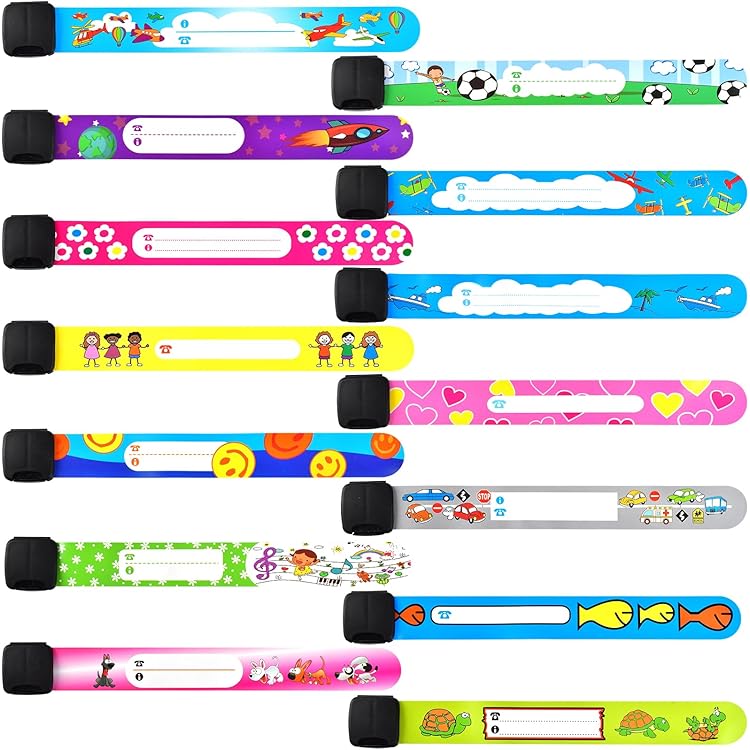 Lot De 14 Bracelets D'identification De Sécurité Imperméables