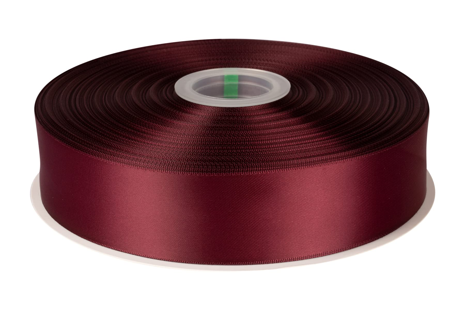 Fondersy 38mmX 91M Double Faced Satin Ribbon Burgundy Polyester Ribbon for Gift Wrapping Wedding Decoration Floral Arrangement Crafts
