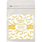 Nat Flav Freeze-Dried Banana Powder | 10.5oz 300g | 100% Natural Fruit | No Sugar & Additives | Non-GMO & Vegan Friendly | Flavoring Powder | Freeze Dried Backpacking & Camping Food | Make of Fresh fruit