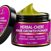 MAKOF BEAUTY Chebe Hair Growth Grease - Herbal Pomade with Clove, Fenugreek, Rosemary, Moringa &amp; Ayurvedics Herbs for Hair Loss, Edges &amp; Thinning Hair 4oz