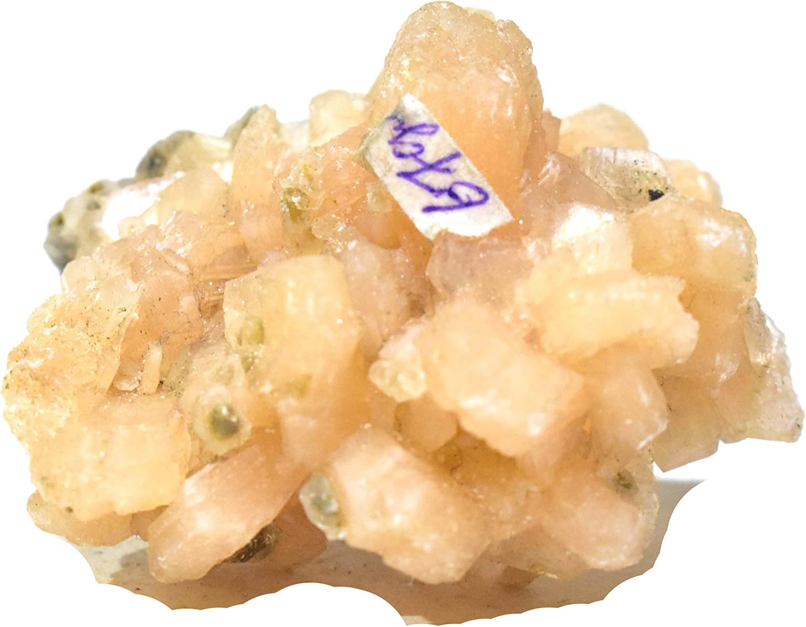 Pyramid Tatva Natural Formations - 67 Gm Stilbite Specimen Cluster Healing Crystal Chakra Balancing Stone