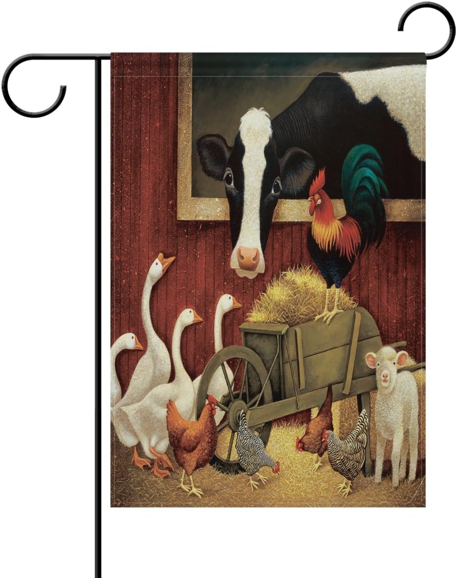 Best Barnyard Garden Flag