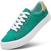 XRH Tennis Shoes Womens Low Top Casual Shoes for Women, Lace Up Canvas Sneakers Comfortable Shoes for Women Walking Shoes