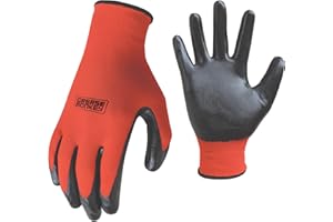 Grease Monkey General Purpose Nitrile Coated Work Gloves, Size Large, 15 Pack