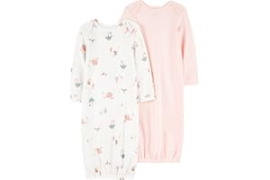 Carter's Baby Girls' 2-Pack Babysoft Sleeper Gowns