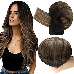Full Shine Straight Hair Extensions Sew In Weft