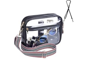 S SUNINESS Clear Stadium Crossbody Bag, Clear Purses Stadium Approved for Concert, Stadium Events, Sports Handbags & Purses
