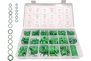 530PCS Car Air Conditioning O Ring Kit Seal Gasket Washer Compressor Seal Assortment Set 18 Sizes Car Air Conditioning AC O R