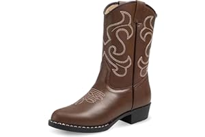 CANYON TRAILS Premium Kids Cowboy Boots - Comfort Fit Toddler Cowboy Boots - Boys and Girls Cowboy Boots Durable & Stylish Western Wear for Young Riders