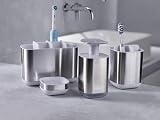Joseph Joseph Easy-Store Compact Toothbrush Holder Caddy White Steel view 6