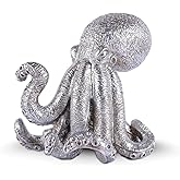 GrivSheen Octopus Statue Nautical Decor, Resin Kraken Sculpture for Home & Bathroom Shelf, Unique Sea Life Figurine Art Gifts