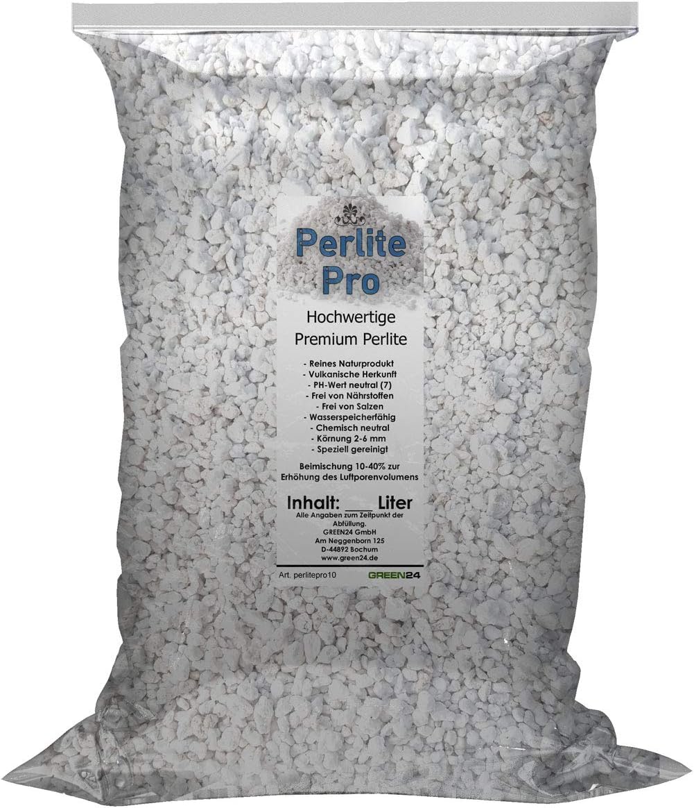GREEN24 Perlite Pro 3 L zur Boden- Substratverbesserung, Bodenbelüftung, Perlit Wasserspeicherung, Bewurzelung oder Anzucht (3 Liter)