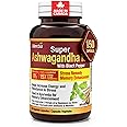 Herba Ashwagandha Supplement - 150 Capsules | 6000mg Per Day | 15:1 Extra Strength Ashwagandha Capsule with Black Pepper | Ad
