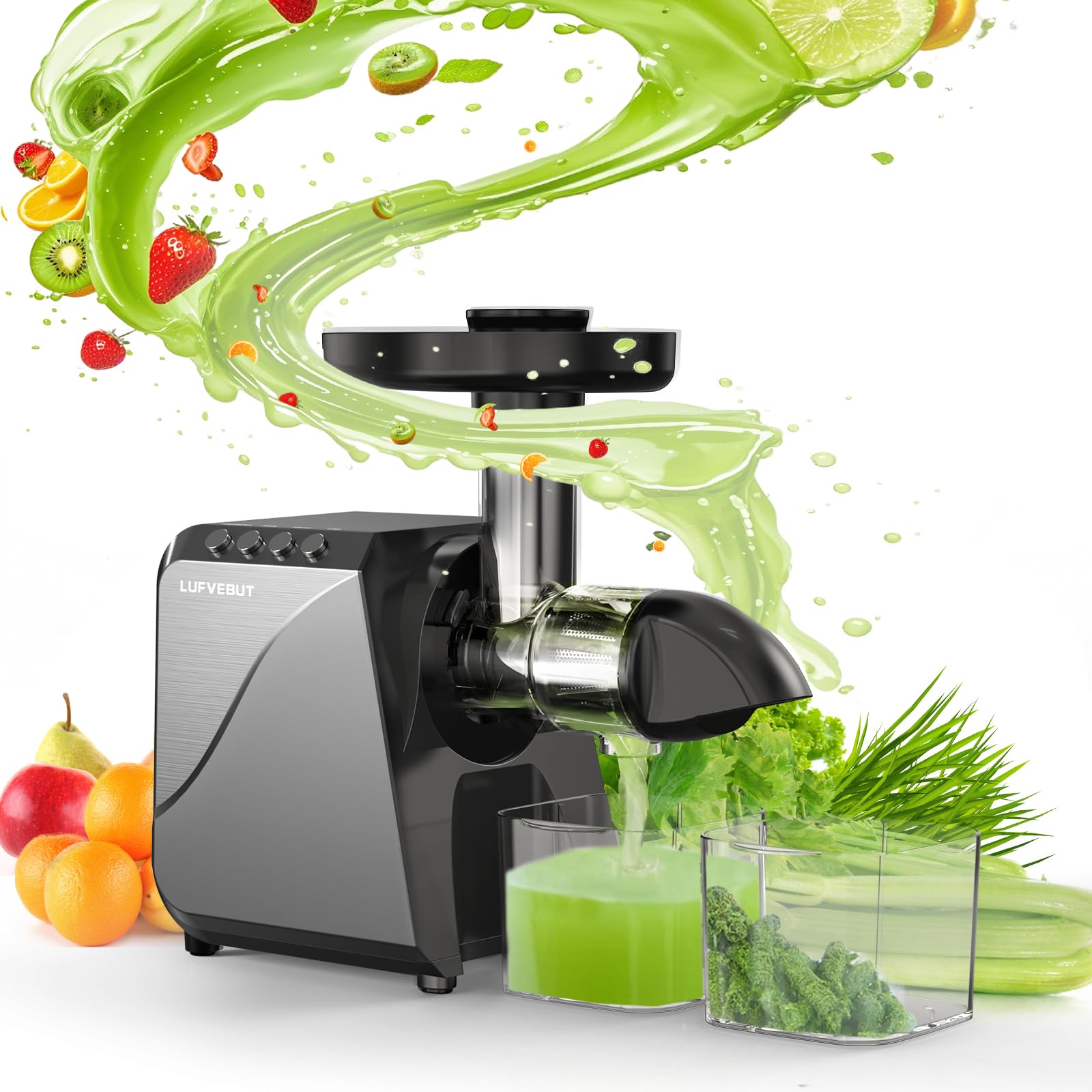 Cold Press Juicer for Celery Carrot
