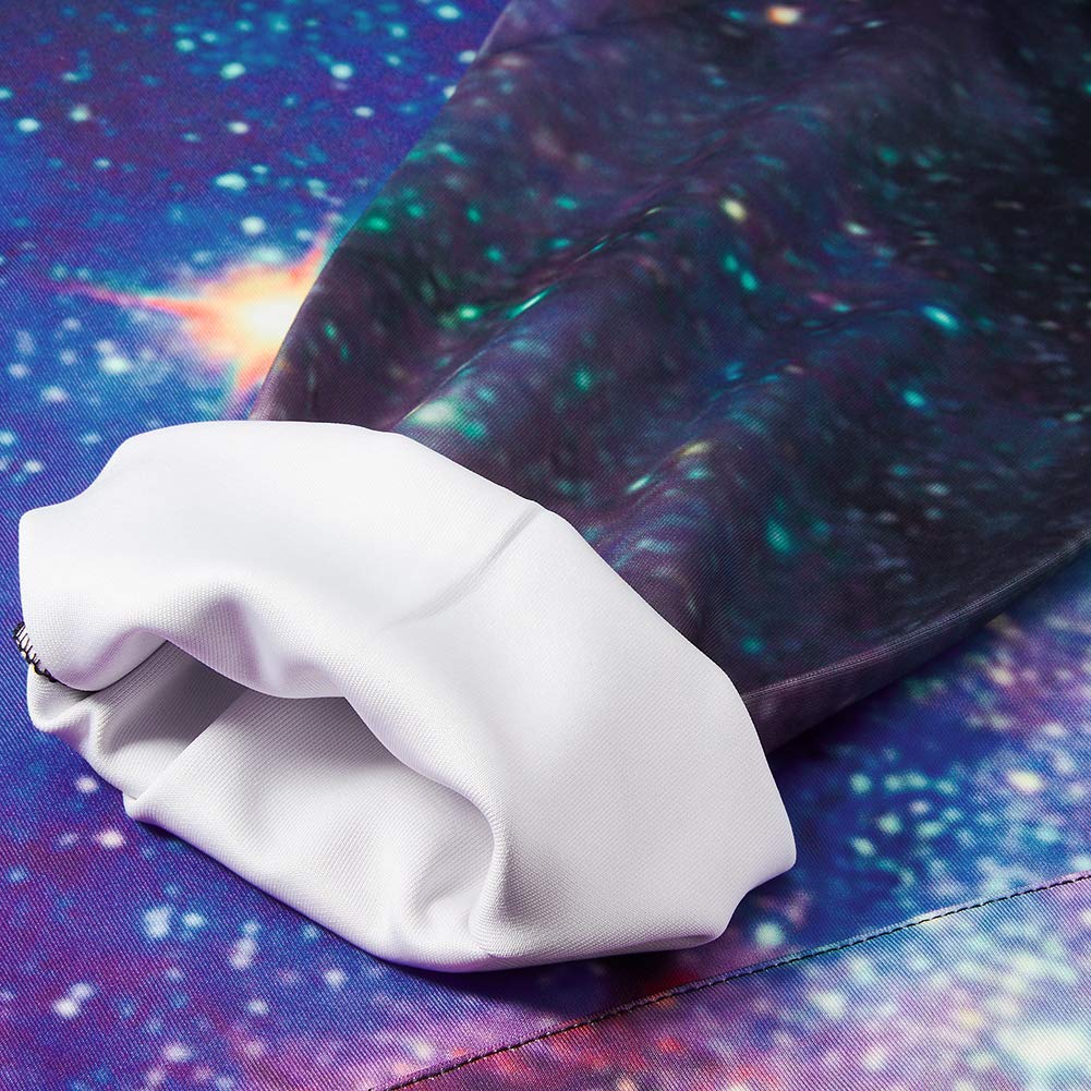 Men\'s Galaxy Sweater 3D Printed Drawstring Pullover Young Children Sports Hoodie Long Sleeve Sweatshirt for All Season with Big Pocket Cool Universe Graphic Coat Blue Star Hoodies Size XX-Large