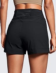 CRZ YOGA Women's Lightweight Mid Rise Hiking Shorts