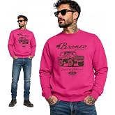 Ford Bronco Wild Untamed 1966 Retro Motors Cars and Trucks Vintage Crewneck Graphic Sweatshirt for Men