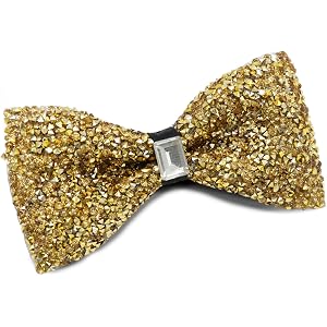 Dvmmlis Bow Ties for Men with Sequin Adjustable Mens Bow Tie for Wedding | Pre-Tied Bowtie, Sparkly Bowties Men, Rhinestone B