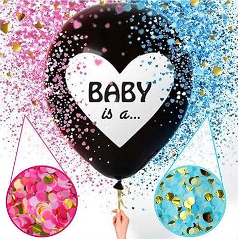 Amazon Perriberry ジェンダーリビールバルーン 赤ちゃんの性別発表に 風船 サプライズ パーティー 男の子 女の子 Baby Is A 風船 バルーン おもちゃ