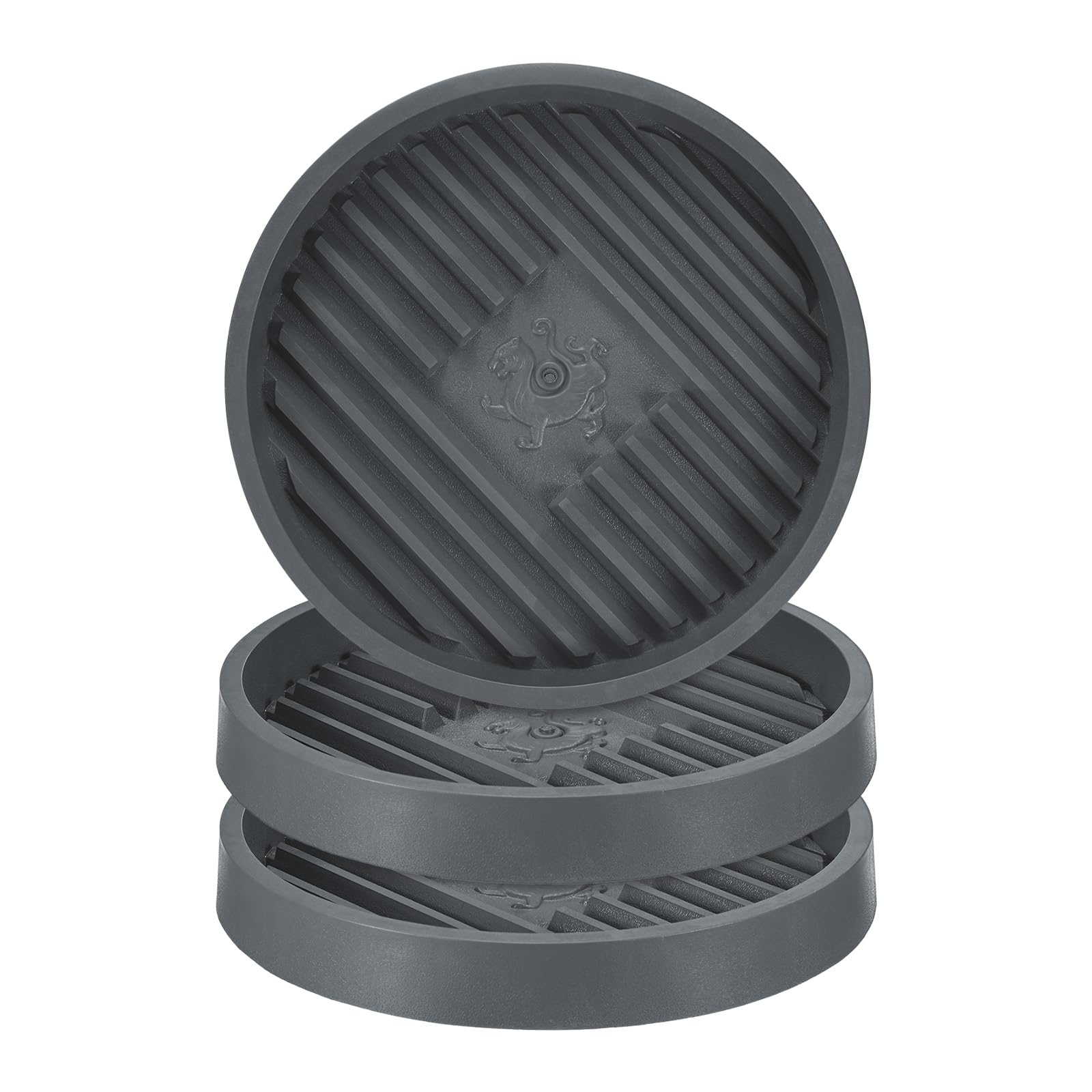 M METERXITY 3-Pack Plant Saucer, 8.7 Inch 22cm Flower Pot Saucers, Thicker Anti-Rot Root Plastic Plant Saucer for Indoor/Outdoor Potted Plant/Plant Water Catcher Tray [Cement Ash]