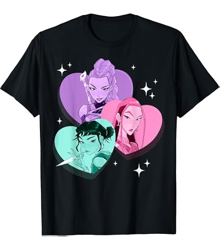 Amazon.com: Kpop Demon Hunters Mira Rumi & Zoey BFF's Collage T