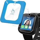 Tiorecime 2 Pack Tempered Glass Screen Protector for SyncUP Kids Watch 2 with Auto-Alignment Installation Frame, HD Clear Scratch Resistant Protective Film Compatible with SyncUP Kids Watch 2