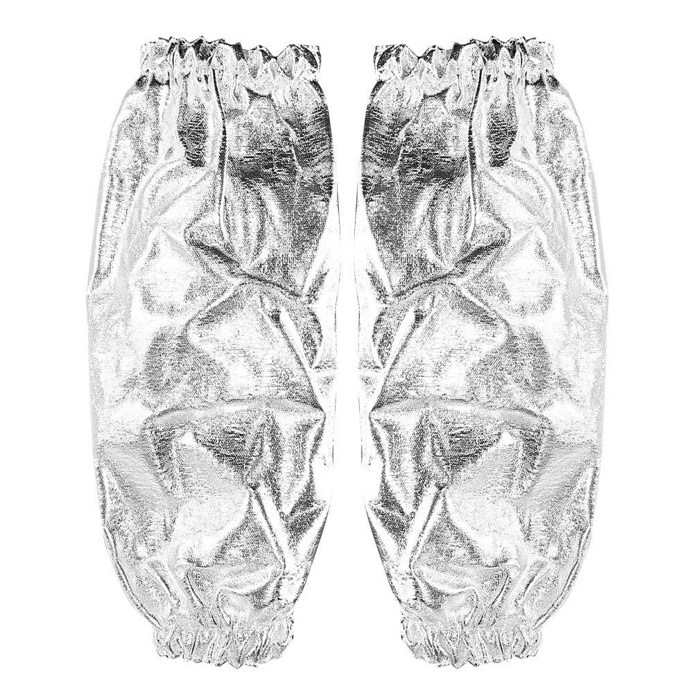 Sonew Heat Resistant Sleeve, 1000 Degree Heat Resistant Protective Sleeve, Fireproof Aluminum Foil Over Sleeve Arm Protective Gloves