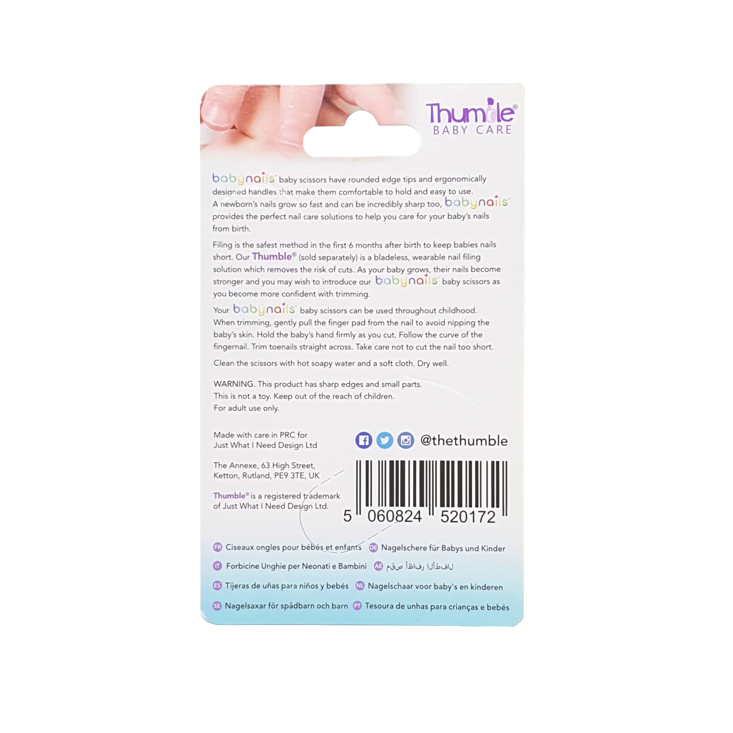 Baby Nails? Baby Scissors White
