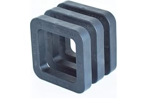 GR Innovations | Hitch Spacer | 2" Silencer Pad for Trailers | Reduces Sound and Vibration Rattle | USA Made | 3 Pack