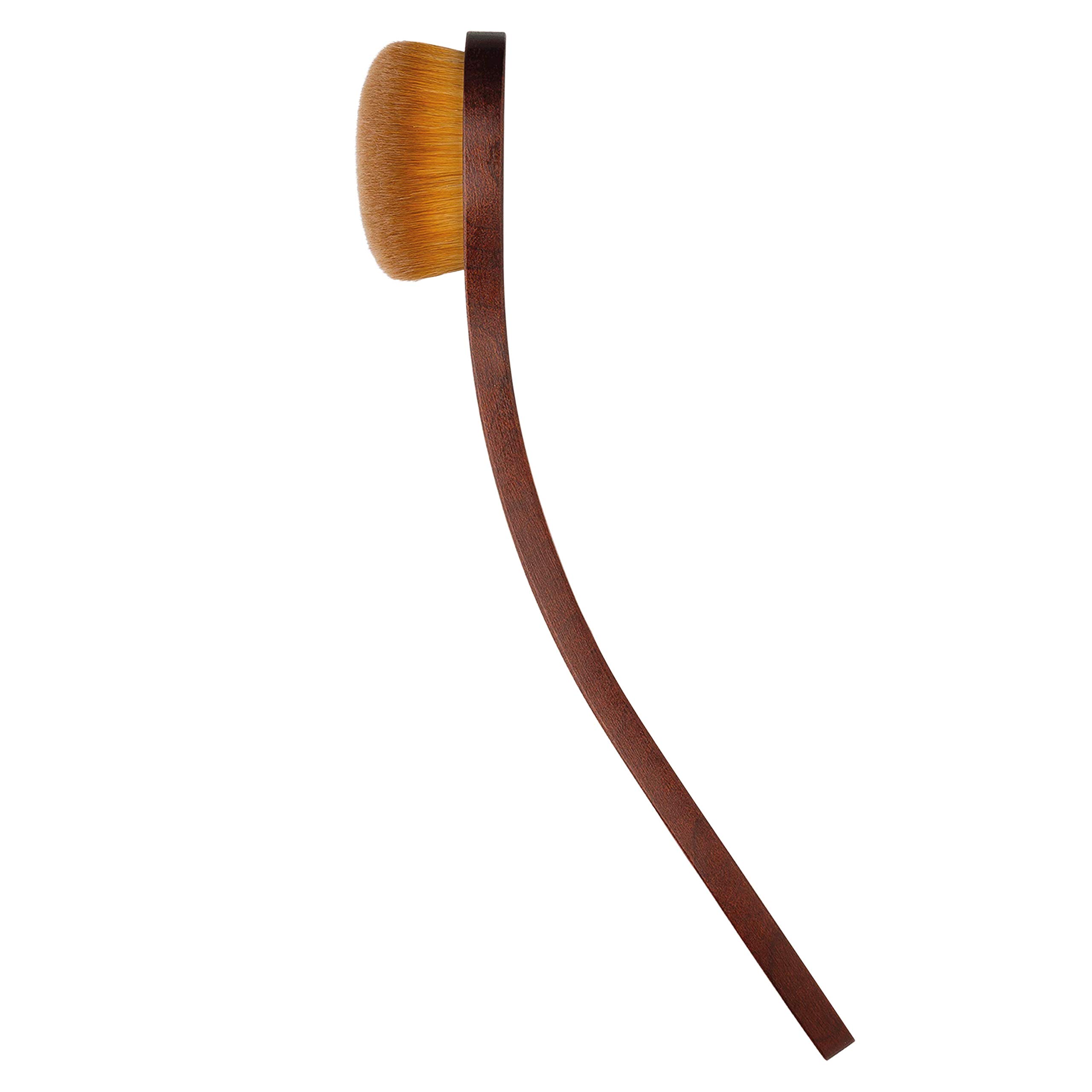 da Vinci Powder Brush - Blusher Brush - Highlighter Brush - Contour Brush / Vegan / Synthetic Fibre / Size 13 / Brown