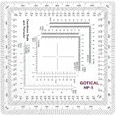 New and Improved Version Military Style MGRS/UTM Coordinate Grid Reader, and Protractor,Coordinate Scale Map Reading and Land Navigation Topographical Map Scale (Pack of 1)