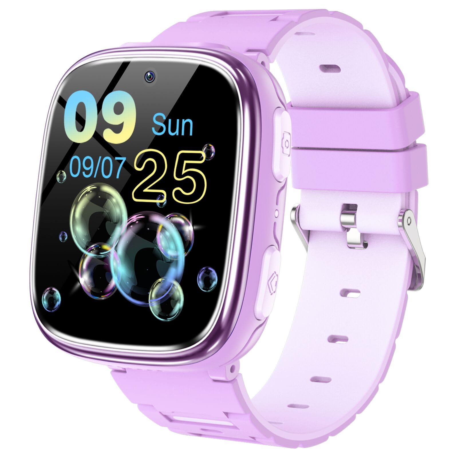 Photo 1 of MOKAST Kids Smart Watch Toys for Boys Girls – Children Watch for Kids 4-12 Years Touch Screen Watches with 15 Games Video Camera Music Player Alarm School Mode Education Birthday Gifts (Purple)
