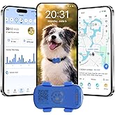 GPS Tracker for Dogs with Activity and Wellness Monitoring, Real-time Tracking Pet GPS Location Tracker, Waterproof,Location