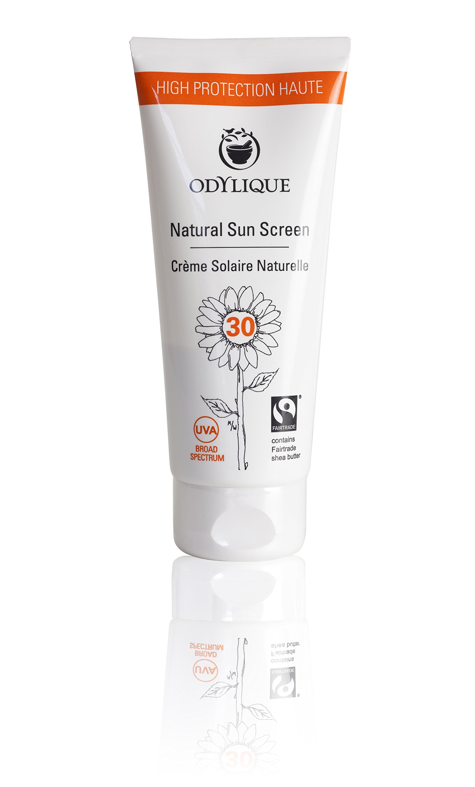 Odylique Natural Sunscreen SPF30 100ml | Vegan & Cruelty-Free | Broad Spectrum UVA + UVB Protection | For Face & Body