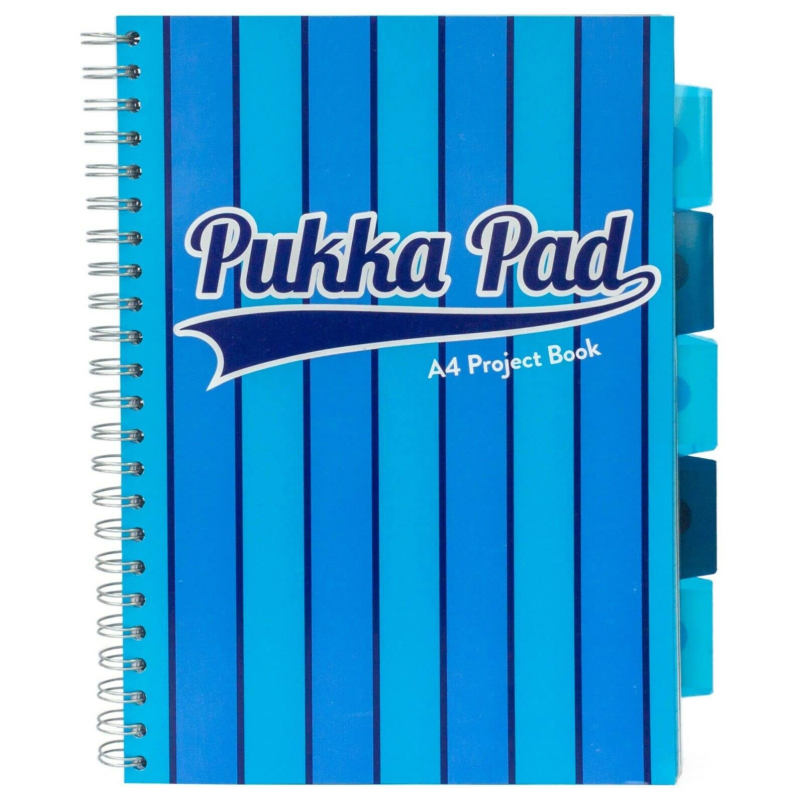 Pukka Pad Vogue A4 Project Book Perforated Ruled 5 Divider 80gsm 200pp - Blue
