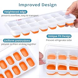 ARTLEO Ice Cube Trays with Lid and Bin, Upgrade