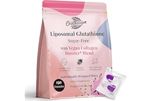 Orinthalixium Liposomal Glutathione Gummies 1000MG - Sugar Free Reduced L-Glutathione with Vitamin C & Vegan Collagen - Antioxidant & Skin Wellness - 150 Count