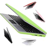 Goldengulf 7 Inch Portable Mini Computer Laptop PC Netbook for Kids Android 12 Quad Core 32GB WiFi Built in Camera YouTube Flash Player (Green)